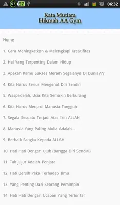 Kata Mutiara Hikmah AA Gym android App screenshot 1